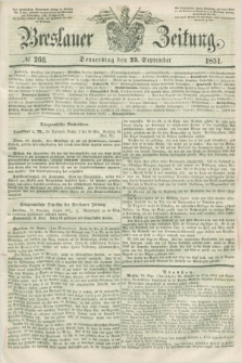Breslauer Zeitung. 1851, № 266 (25 September) + dod.