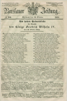 Breslauer Zeitung. 1851, № 286 (15 Oktober) + dod.