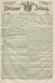 Breslauer Zeitung. 1851, № 290 (19 Oktober) + dod.