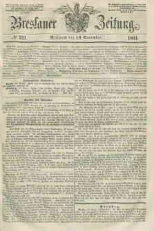 Breslauer Zeitung. 1851, № 321 (19 November) + dod.