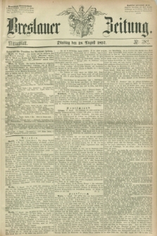 Breslauer Zeitung. 1857, Nr. 382 (18 August) - Mittagblatt
