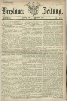 Breslauer Zeitung. 1857, Nr. 424 (11 September) - Mittagblatt