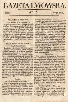 Gazeta Lwowska. 1832, nr 15