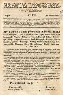 Gazeta Lwowska. 1848, nr 70