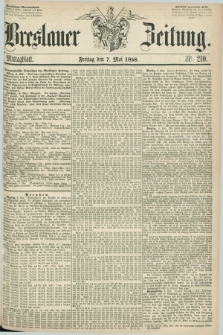 Breslauer Zeitung. 1858, Nr. 210 (7 Mai) - Mittagblatt