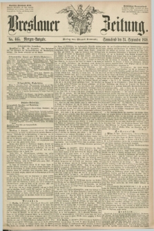 Breslauer Zeitung. 1859, No. 445 (24 September) - Morgen-Ausgabe + dod.