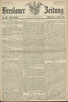 Breslauer Zeitung. 1859, No. 464 (5 Oktober) - Mittag-Ausgabe