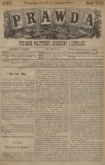 Prawda : tygodnik polityczny, społeczny i literacki. 1888, nr 50