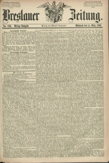 Breslauer Zeitung. 1860, No. 126 (14 März) - Mittag-Ausgabe