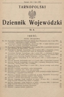 Tarnopolski Dziennik Wojewódzki. 1930, nr 8