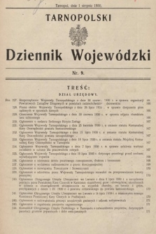 Tarnopolski Dziennik Wojewódzki. 1930, nr 9