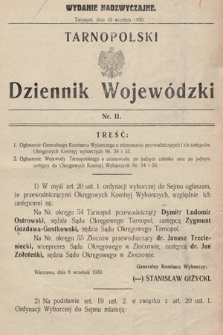 Tarnopolski Dziennik Wojewódzki. 1930, nr 11