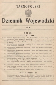 Tarnopolski Dziennik Wojewódzki. 1934, nr 9