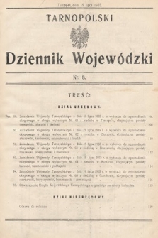 Tarnopolski Dziennik Wojewódzki. 1935, nr 8