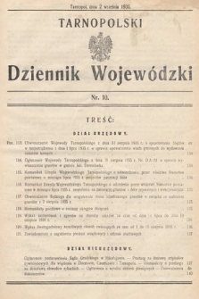 Tarnopolski Dziennik Wojewódzki. 1935, nr 10