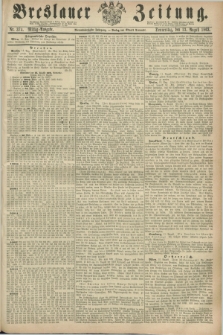 Breslauer Zeitung. Jg.44, Nr. 374 (13 August 1863) - Mittag-Ausgabe