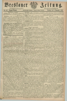 Breslauer Zeitung. Jg.44, Nr. 417 (8 September 1863) - Morgen-Ausgabe + dod.