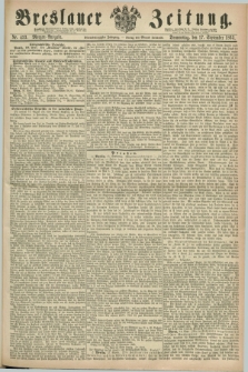 Breslauer Zeitung. Jg.44, Nr. 433 (16 September 1863) - Morgen-Ausgabe + dod.
