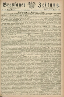 Breslauer Zeitung. Jg.44, Nr. 443 (23 September 1863) - Morgen-Ausgabe + dod.