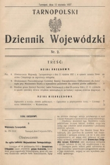 Tarnopolski Dziennik Wojewódzki. 1937, nr 2