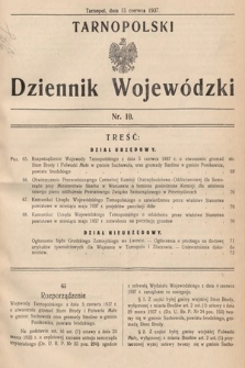 Tarnopolski Dziennik Wojewódzki. 1937, nr 10