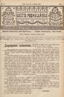 Gazeta Podhalańska. 1914, nr 14