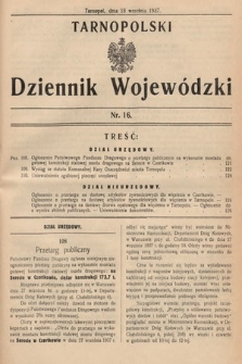 Tarnopolski Dziennik Wojewódzki. 1937, nr 16