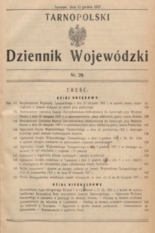 Tarnopolski Dziennik Wojewódzki. 1937, nr 20