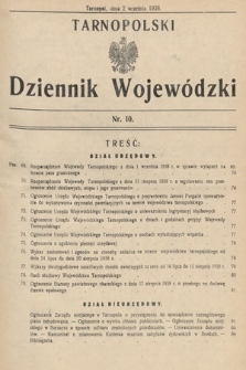 Tarnopolski Dziennik Wojewódzki. 1938, nr 10