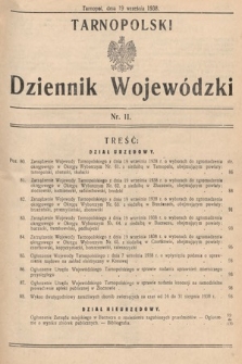 Tarnopolski Dziennik Wojewódzki. 1938, nr 11
