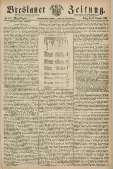 Breslauer Zeitung. Jg.47, Nr. 536 (16 November 1866) - Morgen-Ausgabe + dod.