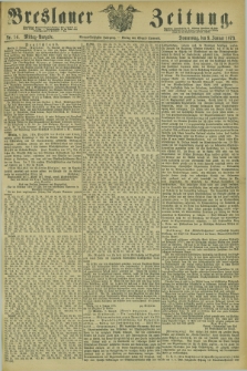 Breslauer Zeitung. Jg.54, Nr. 14 (9 Januar 1873) - Mittag-Ausgabe