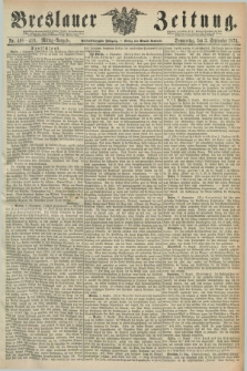 Breslauer Zeitung. Jg.55, Nr. 408/410 (3 September 1874) - Mittag-Ausgabe