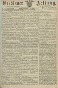 Breslauer Zeitung. Jg.55, Nr. 431 (16 September 1874) - Morgen-Ausgabe + dod.