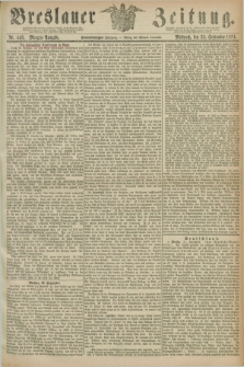 Breslauer Zeitung. Jg.55, Nr. 443 (23 September 1874) - Morgen-Ausgabe + dod.