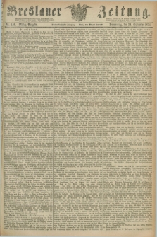 Breslauer Zeitung. Jg.55, Nr. 446 (24 September 1874) - Mittag-Ausgabe