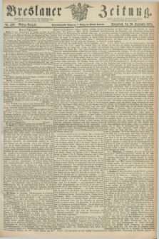Breslauer Zeitung. Jg.55, Nr. 450 (26 September 1874) - Mittag-Ausgabe