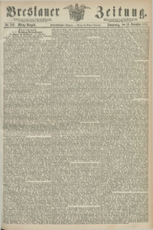 Breslauer Zeitung. Jg.55, Nr. 542 (19 November 1874) - Mittag-Ausgabe