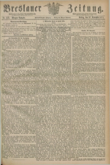 Breslauer Zeitung. Jg.55, Nr. 555 (27 November 1874) - Morgen-Ausgabe + dod.