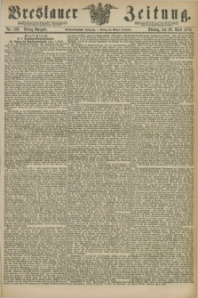 Breslauer Zeitung. Jg.56, Nr. 182 (20 April 1875) - Mittag-Ausgabe