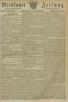 Breslauer Zeitung. Jg.56, Nr. 204 (4 Mai 1875) - Mittag-Ausgabe