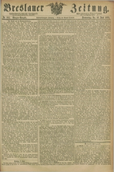Breslauer Zeitung. Jg.56, Nr. 263 (10 Juni 1875) - Morgen-Ausgabe + dod.