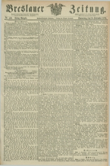 Breslauer Zeitung. Jg.56, Nr. 430 (16 September 1875) - Mittag-Ausgabe