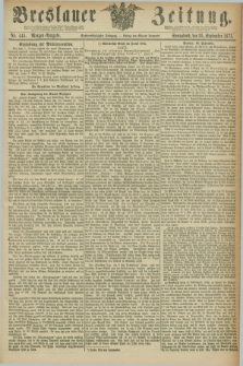 Breslauer Zeitung. Jg.56, Nr. 445 (25 September 1875) - Morgen-Ausgabe + dod.