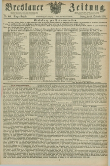 Breslauer Zeitung. Jg.56, Nr. 449 (28 September 1875) - Morgen-Ausgabe + dod.