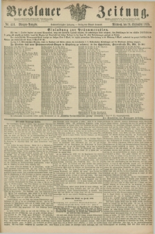 Breslauer Zeitung. Jg.56, Nr. 451 (29 September 1875) - Morgen-Ausgabe + dod.
