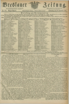 Breslauer Zeitung. Jg.56, Nr. 453 (30 September 1875) - Morgen-Ausgabe + dod.