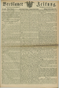 Breslauer Zeitung. Jg.56, Nr. 492 (22 October 1875) - Mittag-Ausgabe