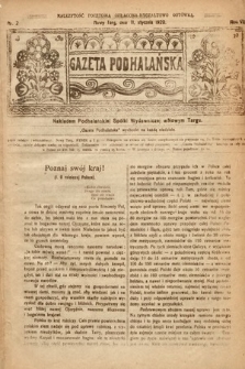 Gazeta Podhalańska. 1920, nr 2