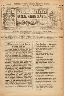 Gazeta Podhalańska. 1920, nr 4